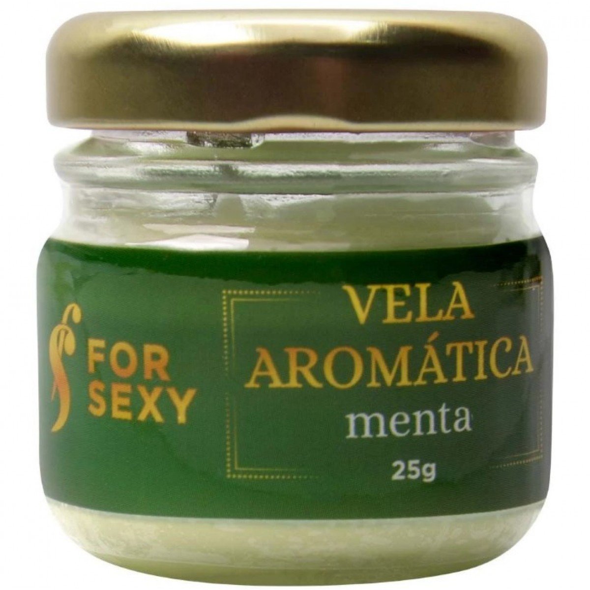 Vela Aromática Massagem Beijável 25G For Sexy - MENTA 