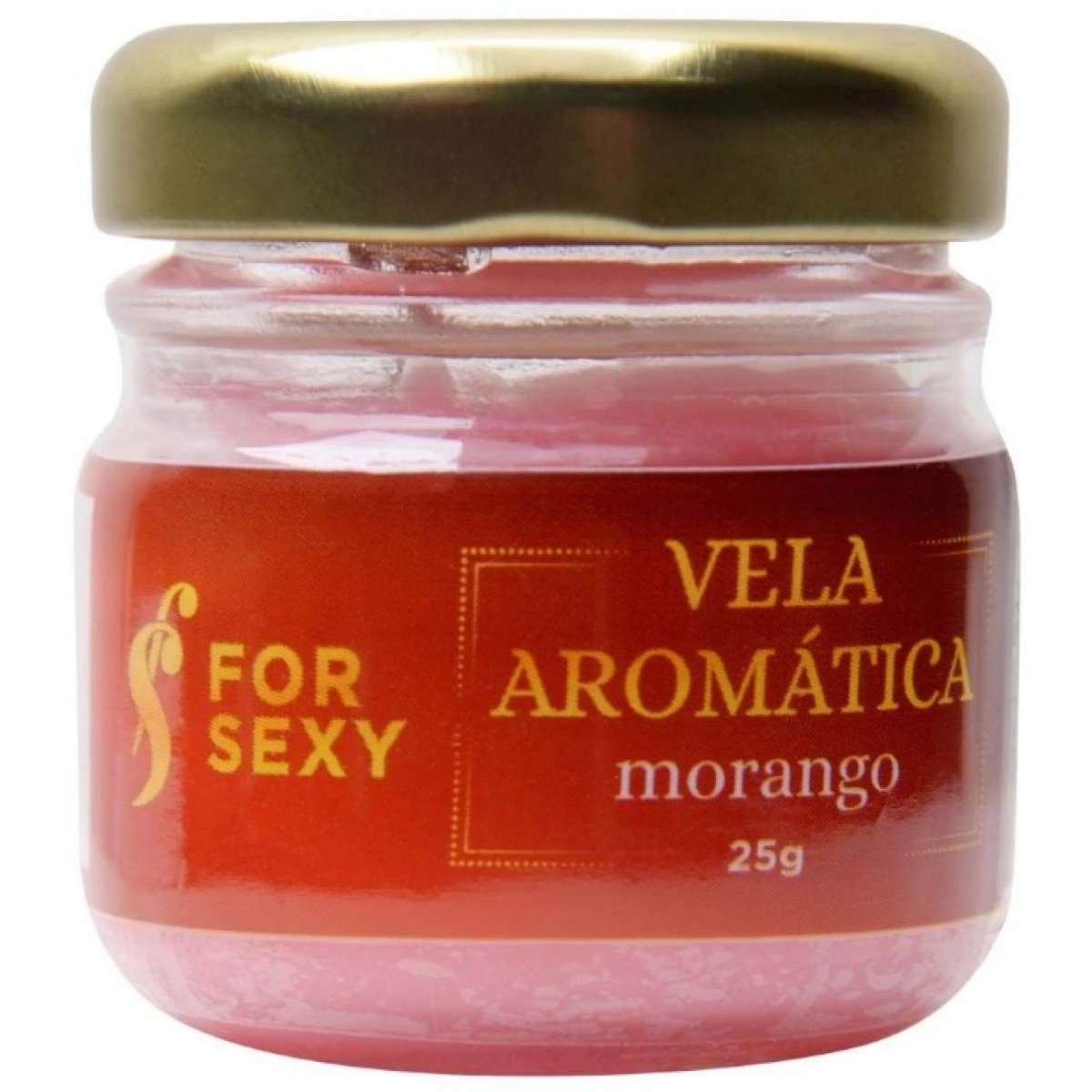 Vela Aromática Massagem Beijável 25G For Sexy - MORANGO